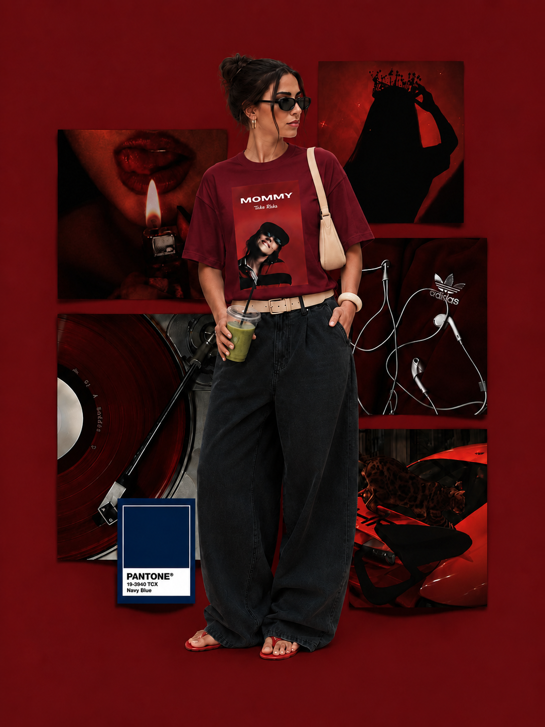 Mommy Billie Ellish Graphic Oversized T-Shirt