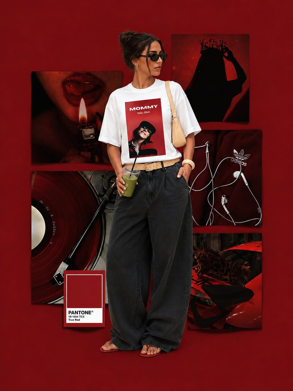 Mommy Billie Ellish Graphic Oversized T-Shirt