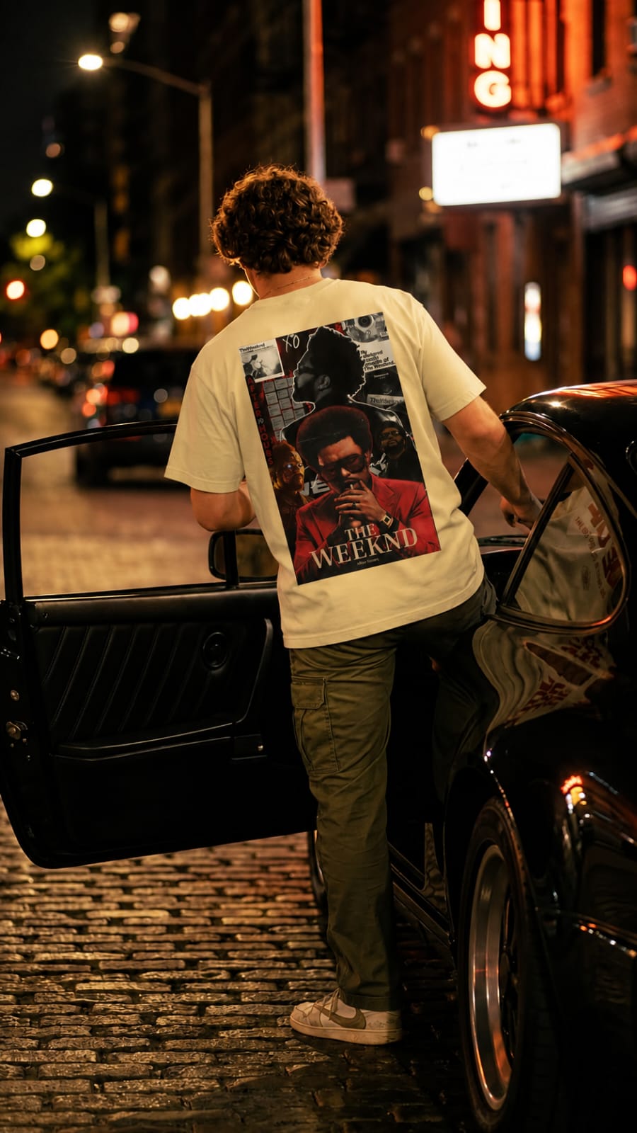 The Weeknd XO Oversized Graphic T-Shirt – Midnight Red Edition