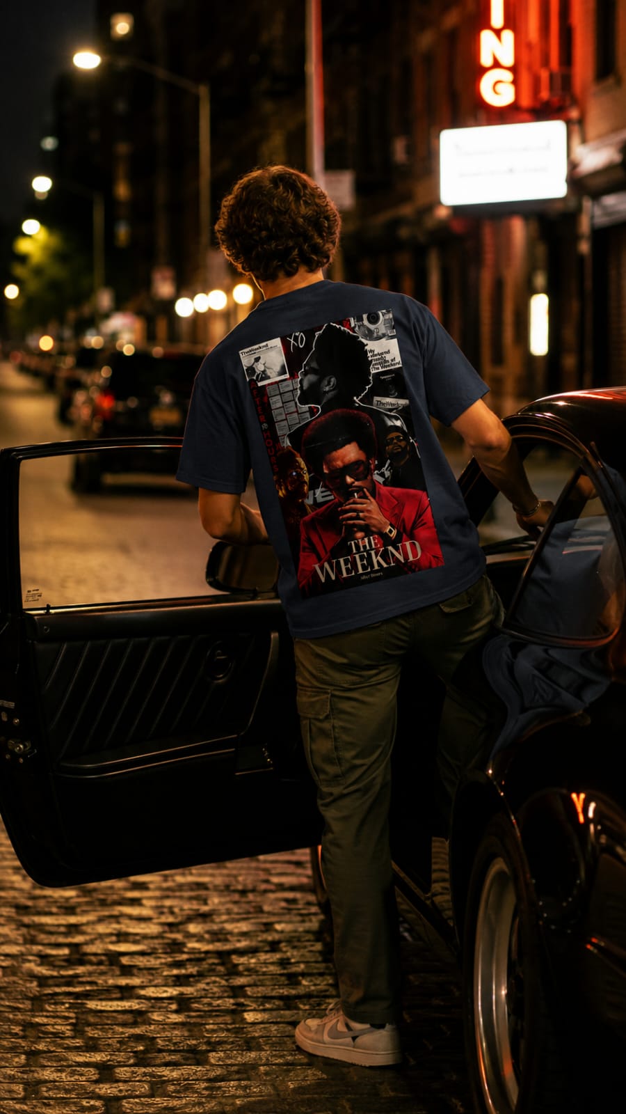The Weeknd XO Oversized Graphic T-Shirt – Midnight Red Edition