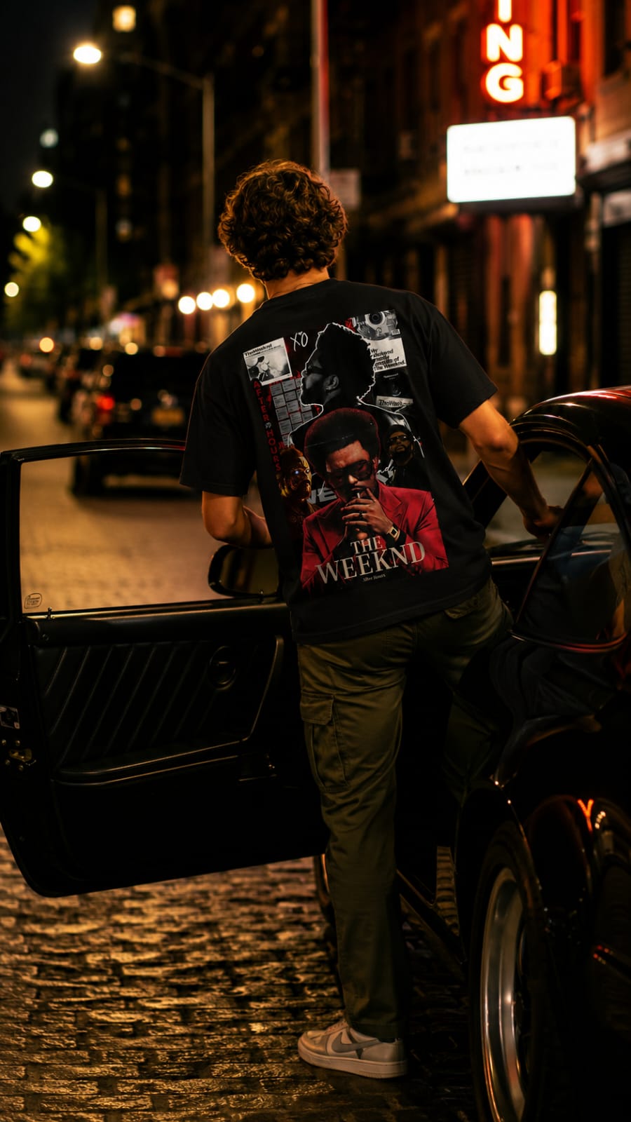 The Weeknd XO Oversized Graphic T-Shirt – Midnight Red Edition